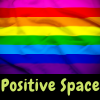 lgbtq flag positive space